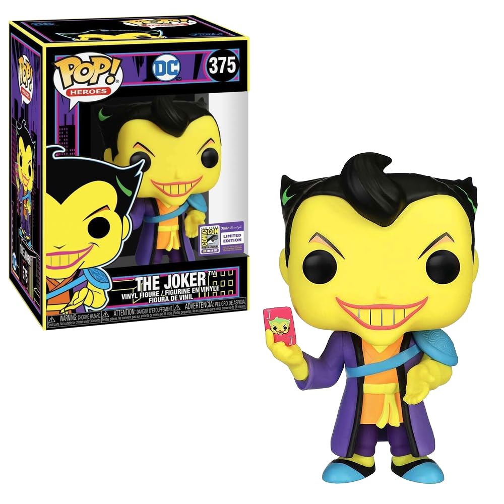 Funko Pop Asia Sdcc Stickered The Joker Black Light Exclusive