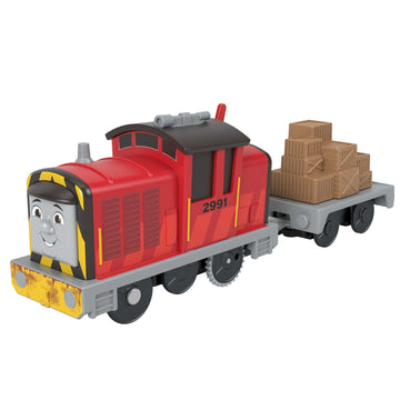 Thomas & Friends Motorized Toy Train Salty Battery-Powered Engine With Cargo Car For Pretend Play Preschool Kids Ages 3+ Years