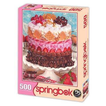 Springbok 500 Piece Jigsaw Puzzle - Icing on the Cake, Multi Color, Engineered Wood, Model 33-01534