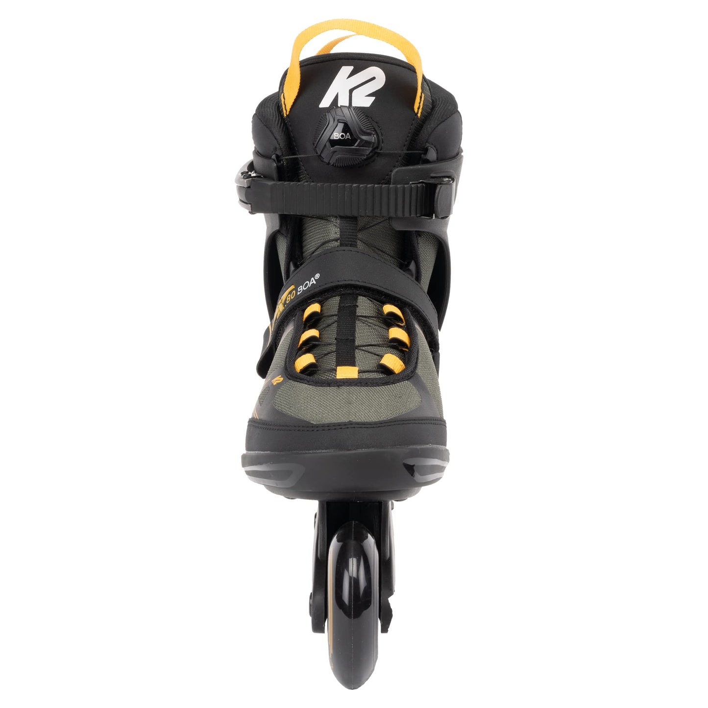 K2 F.I.T. 80 Boa Gray Mens Inline Skates - Gray/Mustard / 8.0