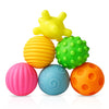 Nhr Baby Bath Toy (Set Of 6) For Toddlers, Colorful Floating Bath Toys For Babies, Soft Chu Chu Toys & Rubber Fish Water Toys Fo