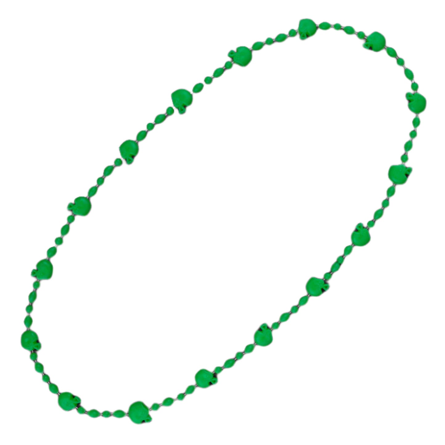 Blinkee Football Helmet Bead Necklaces Green Pack Of 12