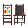MEEDEN Art Easel for Kids: Double-Sided Solid Pine Wood Kids Easel with Paper Roll - All-in-One Kids Art Easel with Chalkboard &