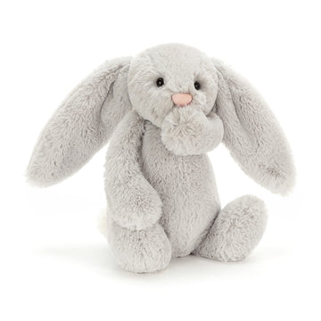 Jellycat Bashful Grey Bunny Stuffed Animal, Medium 12 Inches - Rabbit And Bunny Plush Toy - Classic Children'S Gift