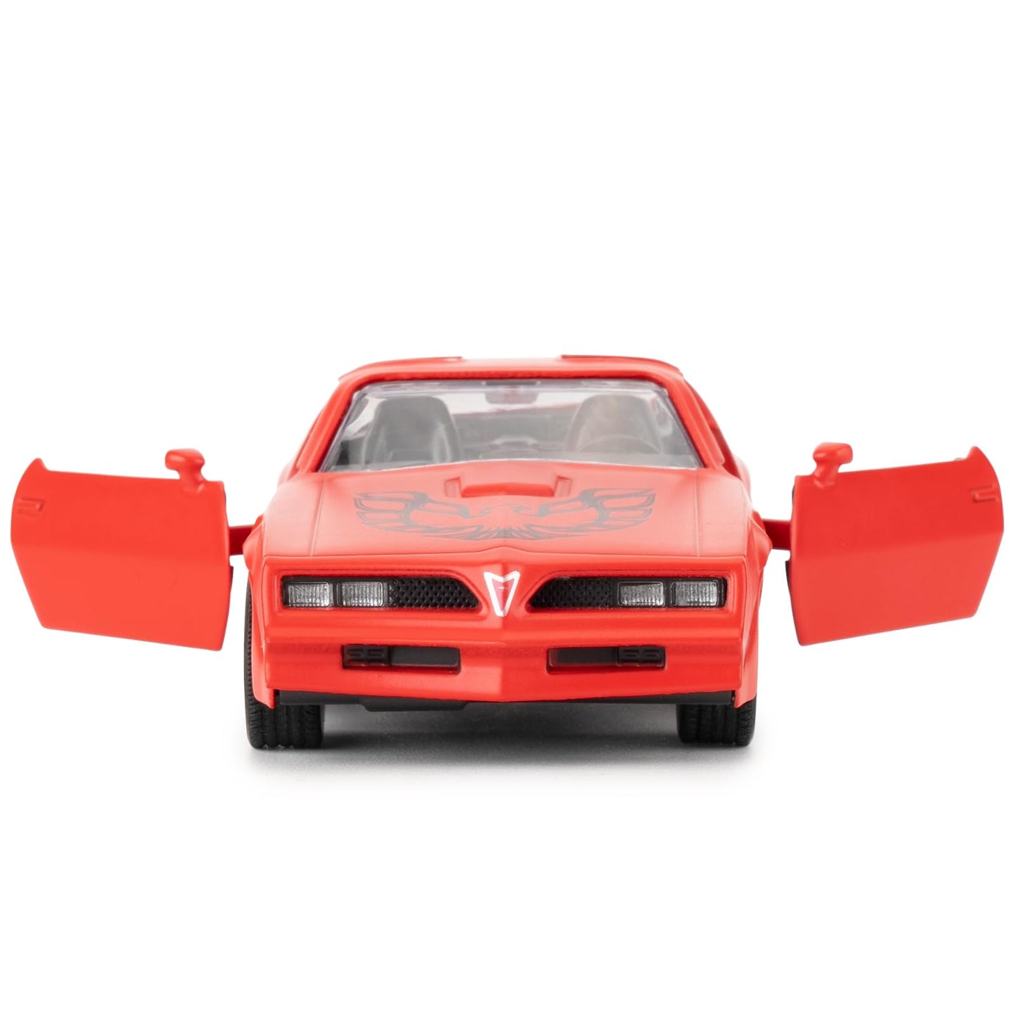RMZ City 1:36 Pontiac Firebird Trans Am Diecast Toy Car, Red, Pull Back, Doors Open, 4.8×1.9×1.5 inches, Kids Gift