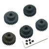 Yijialink 5-Pack Steel 48P Pinion Gear Sets 24T 25T 26T 27T 28T With Screws For 3.175Mm (1/8-Inch) Shaft 1/10 Rc Car Brushless B