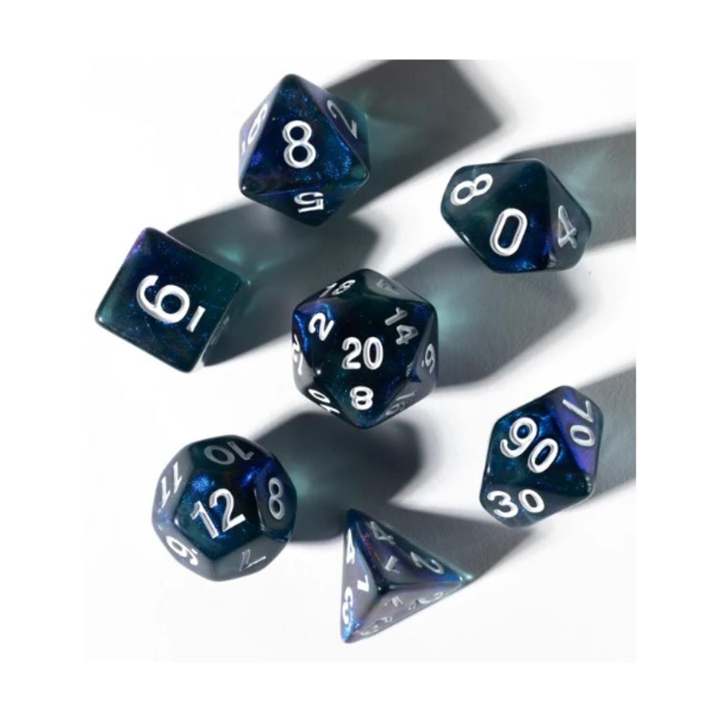 Sirius Dice Poly Set - Unearthed Treasure - Sapphire (8)