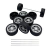 10PCS Toy Car Wheels 40mm Rubber Tire Wheels with Metal Shaft for RC Car Truck DIY Model Toy Wheel Replacement Accessories (3X40