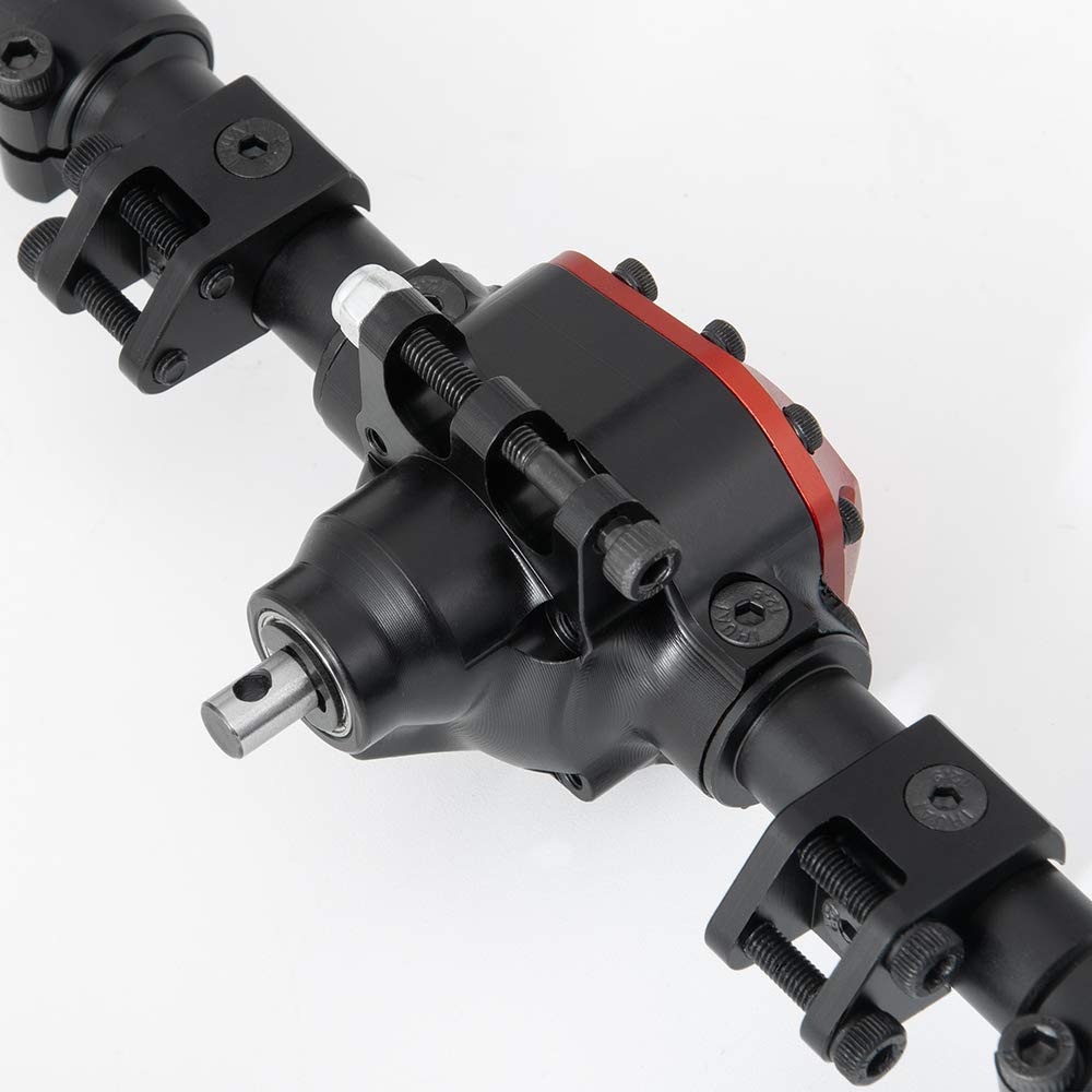 Benedict Harry Alloy Complete Front Axle and Rear Axle Upgrade Steel Gear for 1:10 Axial SCX10 II 90046/90047 SCX10 90027/90028