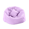 Doll Car Seat Compatible with Labubu Handmade Bean Bag Chair for 15-17cm Doll Anti-Slip Bottom Cute Doll Accessories for Display Fans&Collectors Gifts Durable Corduroy Fabric (Light Purple)