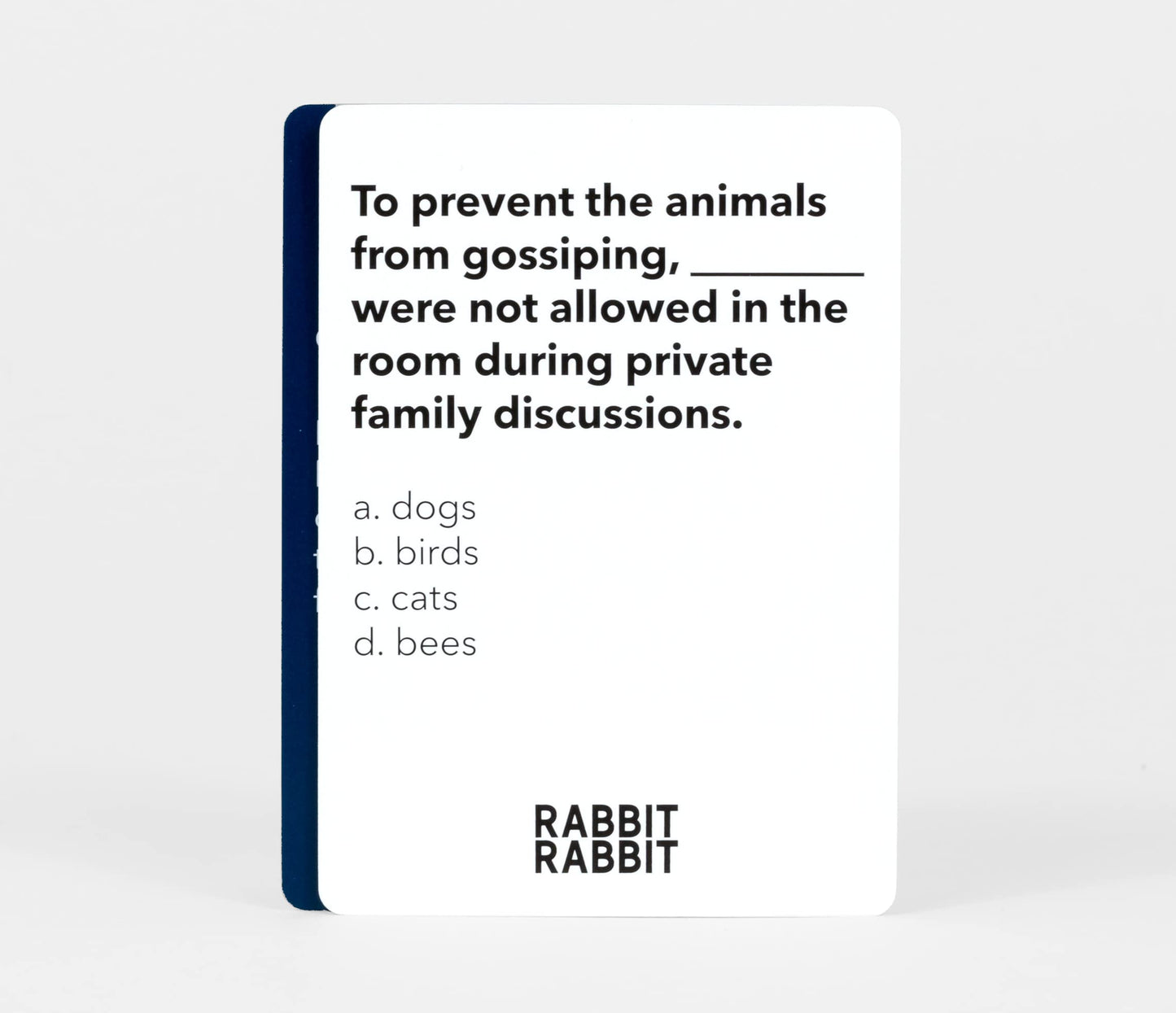 Pink Tiger Games Rabbit Rabbit Card Game - A Fun Game of Superstitions, Pink Color, Family-Friendly, Perfect for Game Nights