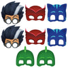 Unique Assorted Colors Pj Masks Party Masks (8 Count) - Ideal For Themed Parties & Superhero Fans