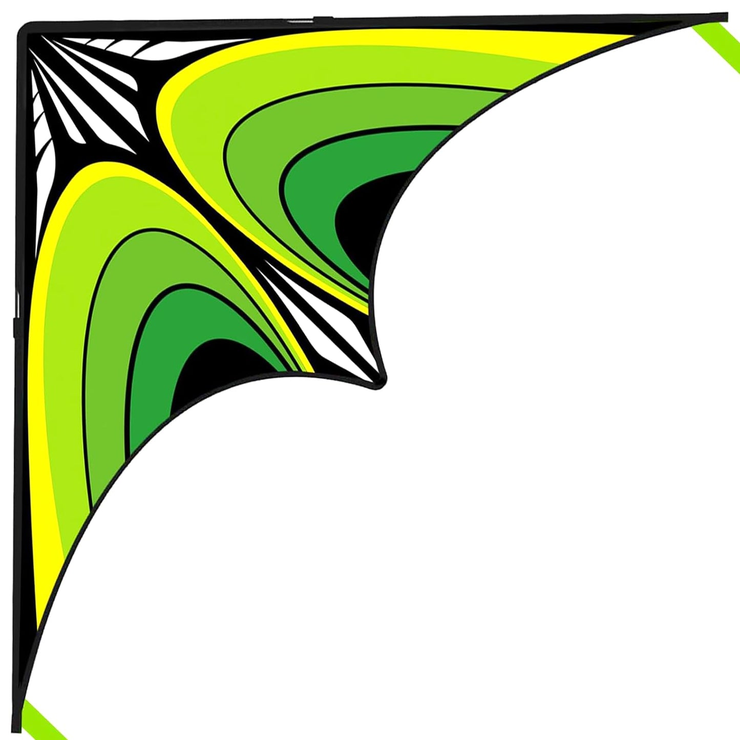 Simxkai Large Delta Kite For Kids & Adults, Easy To Fly For Boys & Girls, For Beginners Handle Included (Green)