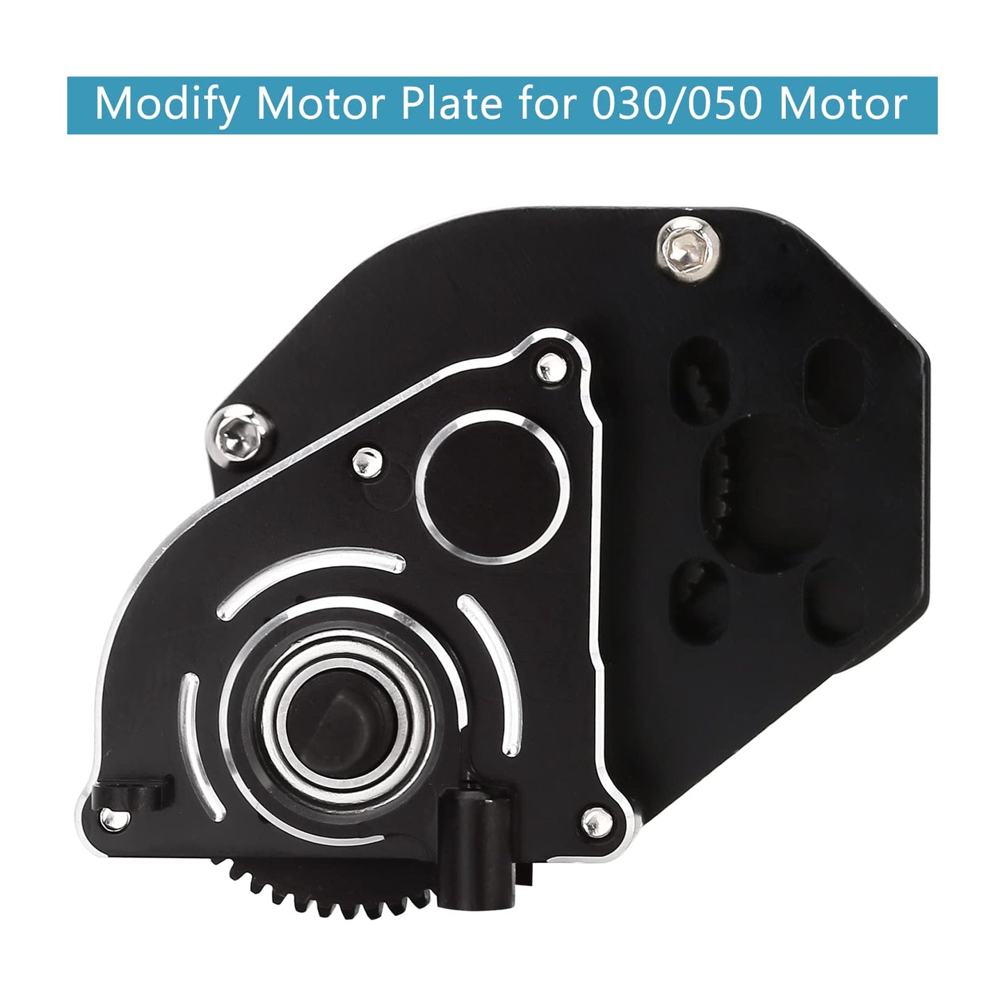 INJORA Complete Transmission Gearbox with Steel 0.3 Mod Transmission Gear for Axial SCX24 Deadbolt C10 JLU Gladiator Bronco 1/24