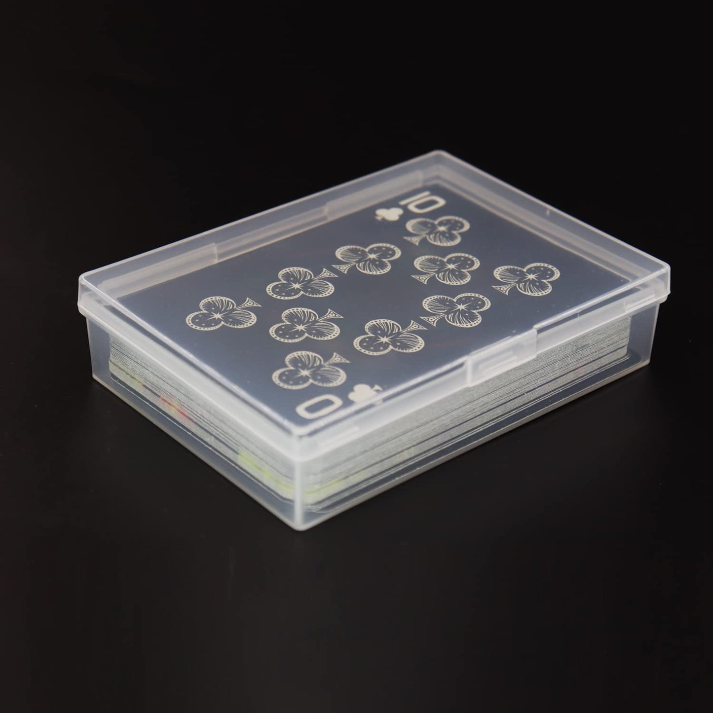 Cwdew Clear Plastic Playing Card Deck Cases - 6pcs Organizer, Snap Closed, Fits 3.5x2.5 inch Cards, Model SD-020