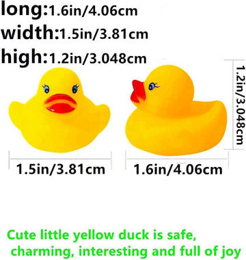 Dztian 12 Pcs Multicolored Mini Multicolor Rubber Ducks Baby Bath Ducky Bathtub Pool Squeaky Little Duck Toys For Shower/Party D