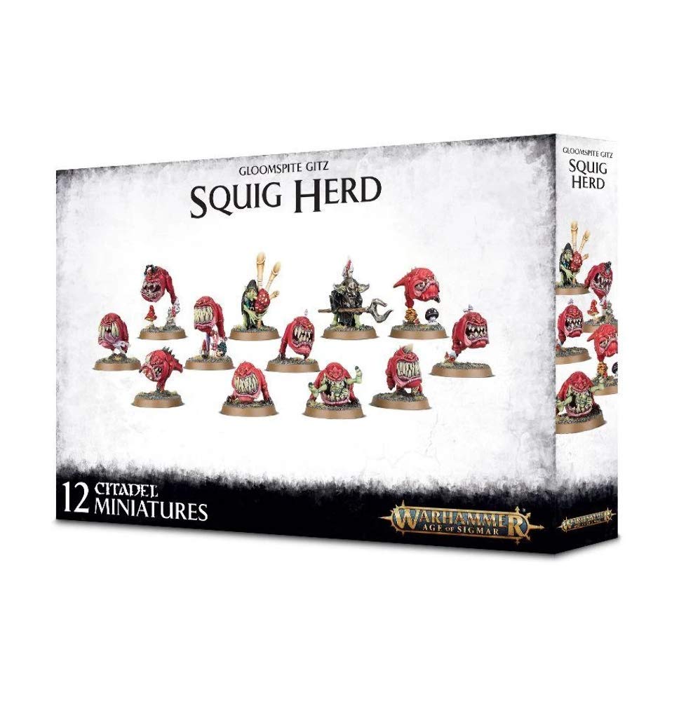Warhammer Age Of Sigmar Games Workshop Gloomspite Gitz: Squig Herd, Black