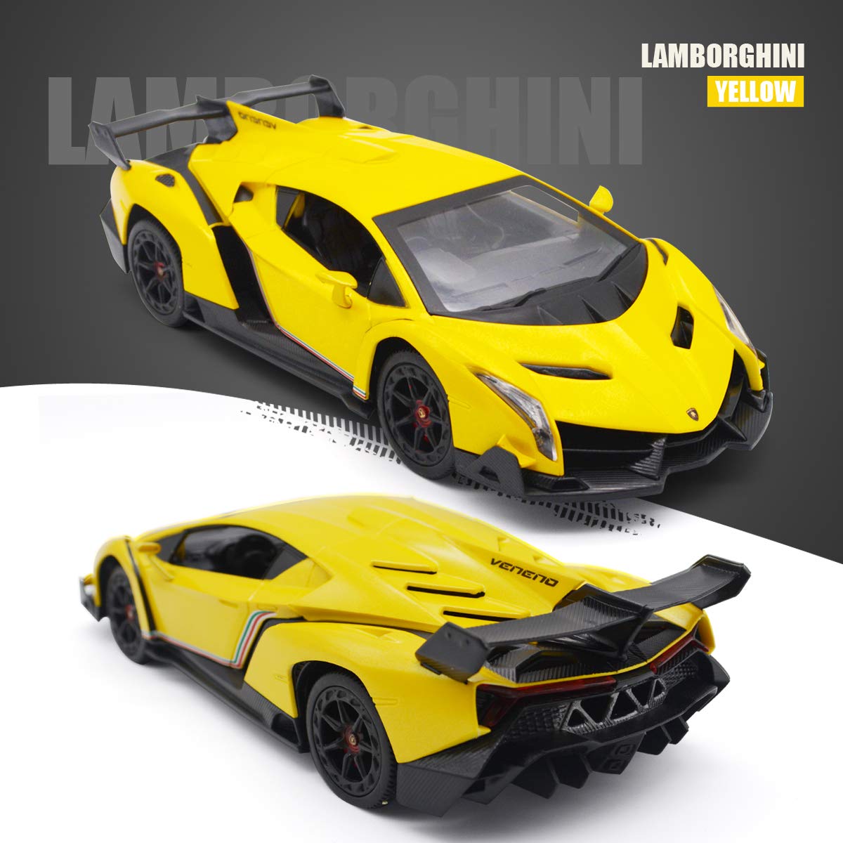 LAFALA Remote Control Car RC Cars Racing Car 1:18 Licensed Toy RC Car Compatible with Lamborghini Model Vehicle for Boys 6,7,8 Y