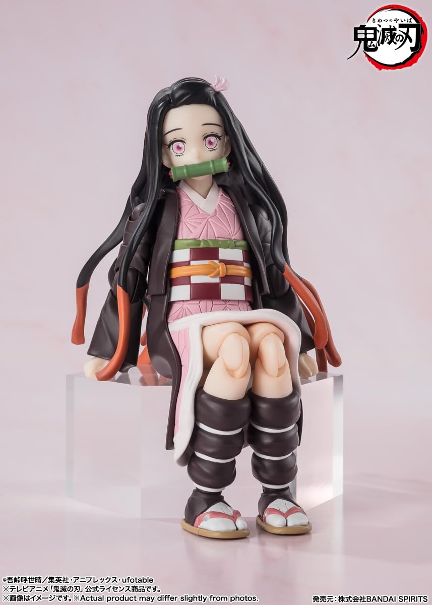 Tamashii Nations - Demon Slayer: Kimetsu No Yaiba - Nezuko Kamado, Bandai Spirits S.H.Figuarts Action Figure