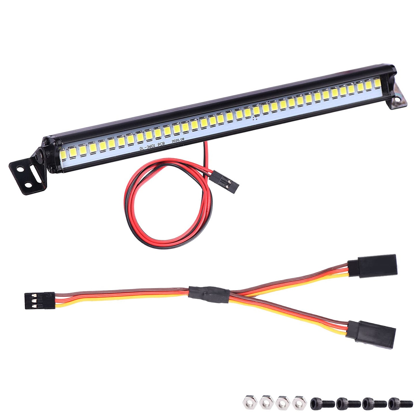 AIMROCK 150mm RC Car Light Bar Roof Lamp Kit w/36 LEDs for 1/10 Slash TRX-4 SCX10 Losi RC4WD D90