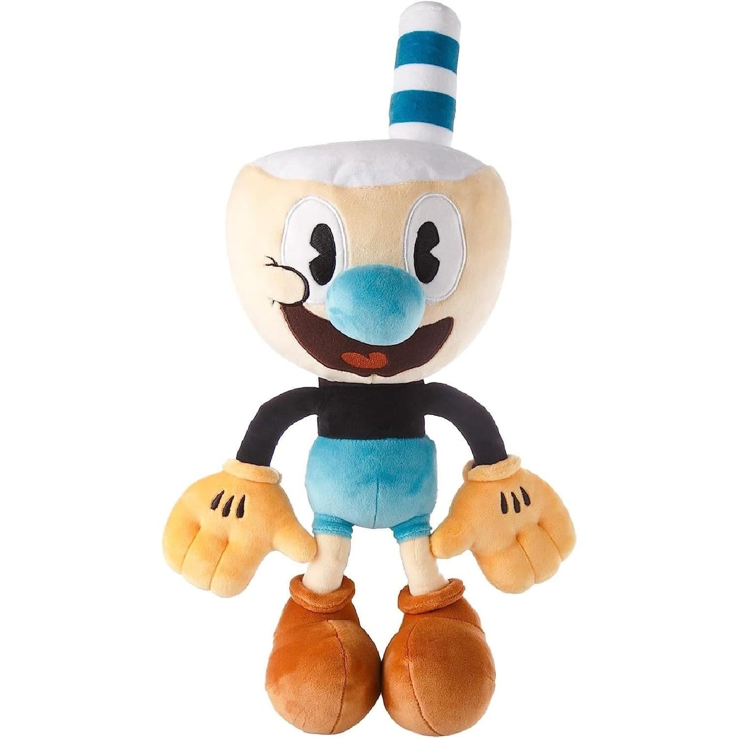 Mighty Mojo Cuphead & Mugman Plush Toy Bundle - 15-Inch Super Soft Stuffed Doll for Kids & Collectors - Officially Licensed, Multicolor