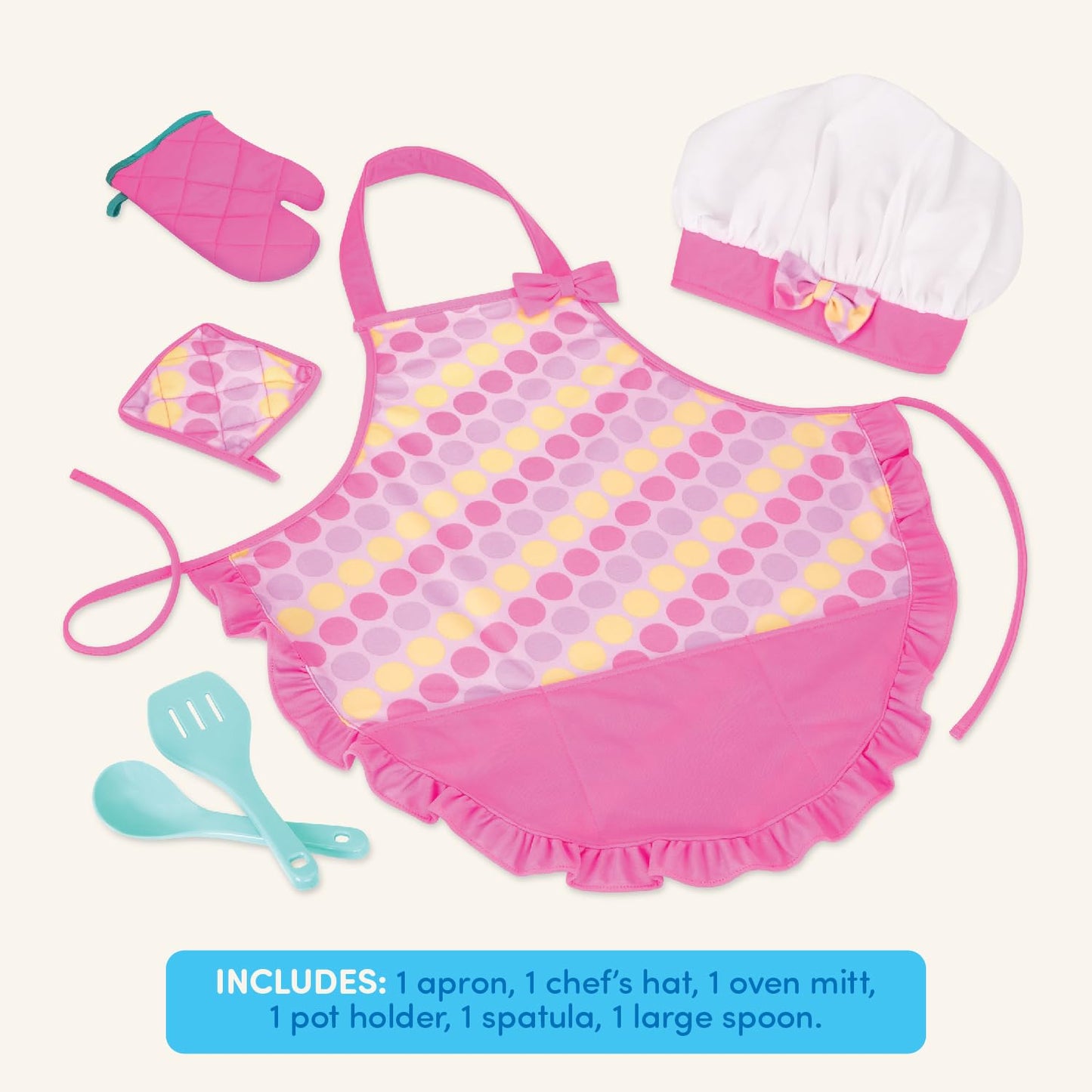 Battat- Play Circle- Play Kitchen For Toddlers - Baking Set - Chef'S Hat & Apron- Pretend Play - 3 Years +