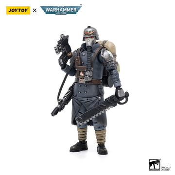 JOYTOY Warhammer 40K Astra Militarum Death Korps of Krieg Veteran Squad Sergeant 1/18 Action Figures Joy Toy Mecha Figure Model
