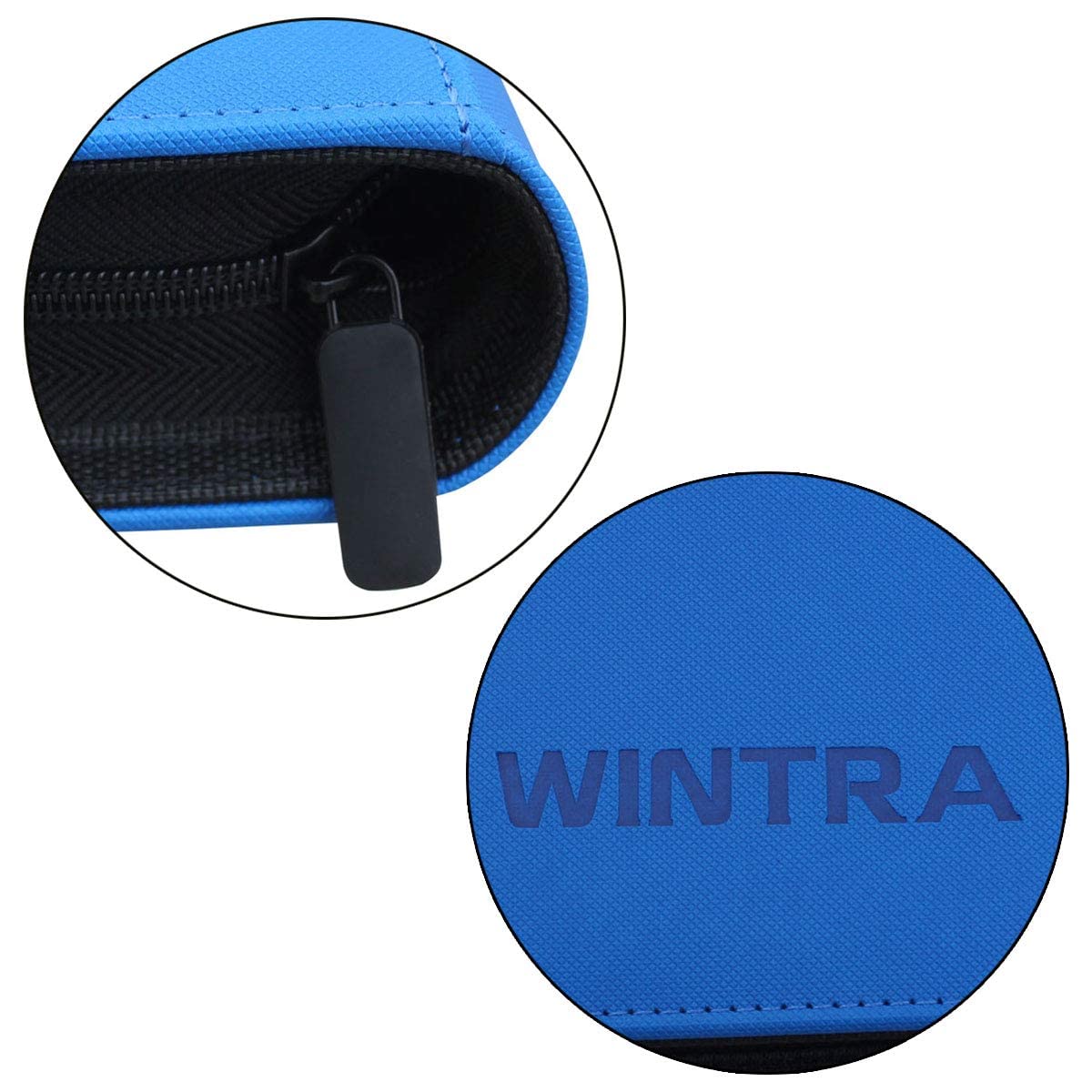 Wintra 12 Pocket Blue Card Binder, Side Loading Trading Card Collectors Album, Premium Card Holder With 720 Pockets ,Compatible With All Standard Size Trading Cards And Sports Cards