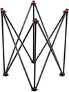 AnNafi® Carrom Stand - Adjustable & Foldable Metal Pipe Design - Black Indoor Gaming Accessory