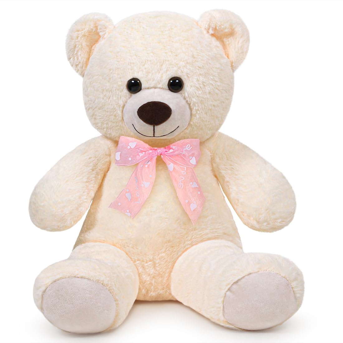 Sausudols Teddy Bear Stuffed Animal 16'' Small Teddy Bear Gift For Valentine'S Day Christmas Birthday White
