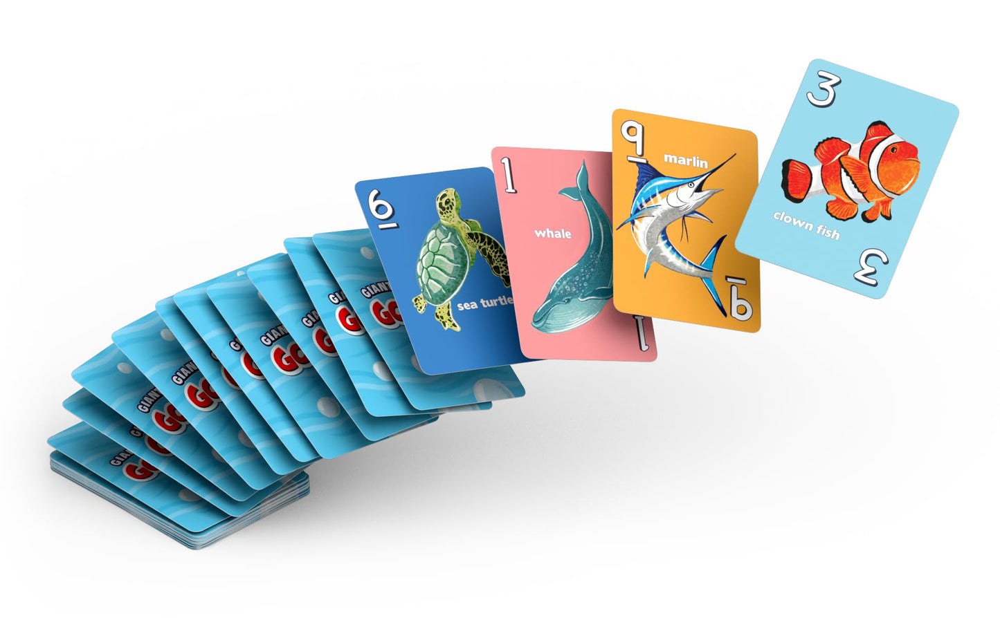 Giant Go Fish Card Game For Kids And Families – Play Go Fish And Old Maid – Large 5X7In Cards – Adorable Animal Art – A Fun Gift Idea For Boy/Girl – A Family Game For Ages 4+