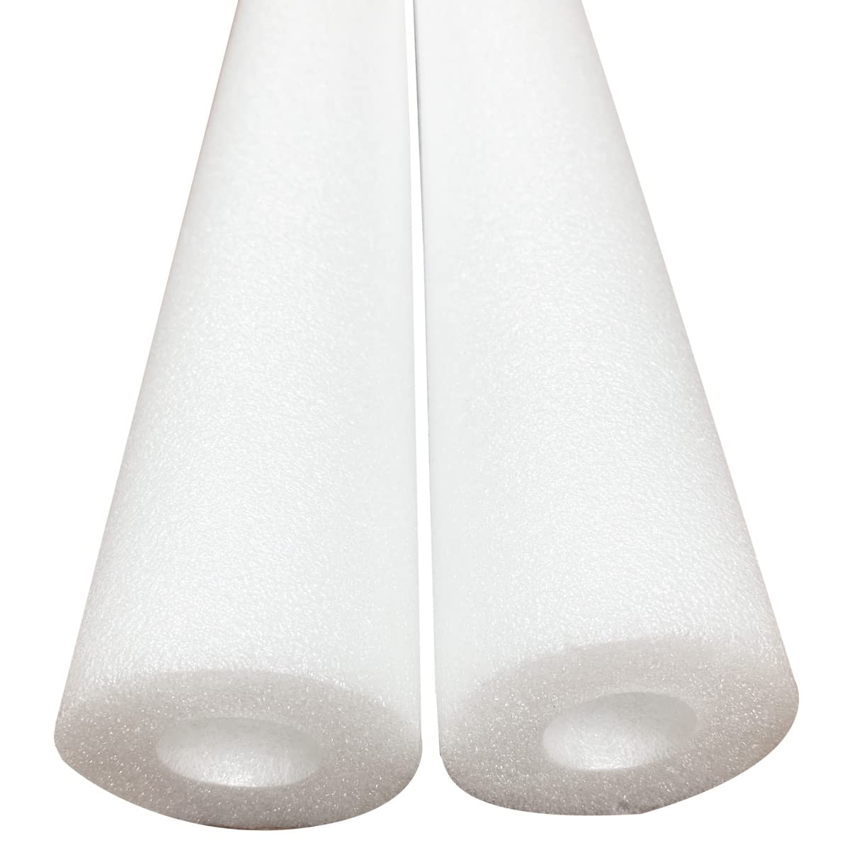 Pool Noodle 46 Inch Hollow Foam Swim Noodle For Kids Adults Swimming Floating Diy Craft (White Two Pack)