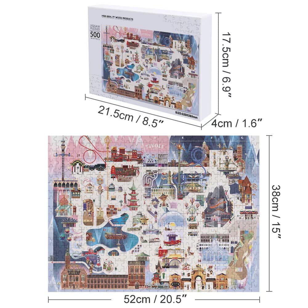 Jigsaw Puzzles 500 Pieces Books Into The Library Metal Tin She Goes Lose Her Mind And Find Her Soul Educational Puzzle Family Ga