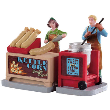 Lemax Kettle Corn Stand, Set Of 2#92746
