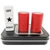 Ahoper Left Right Center Dice Game Prime Set With 3 Dices + 40 Chips (Red)