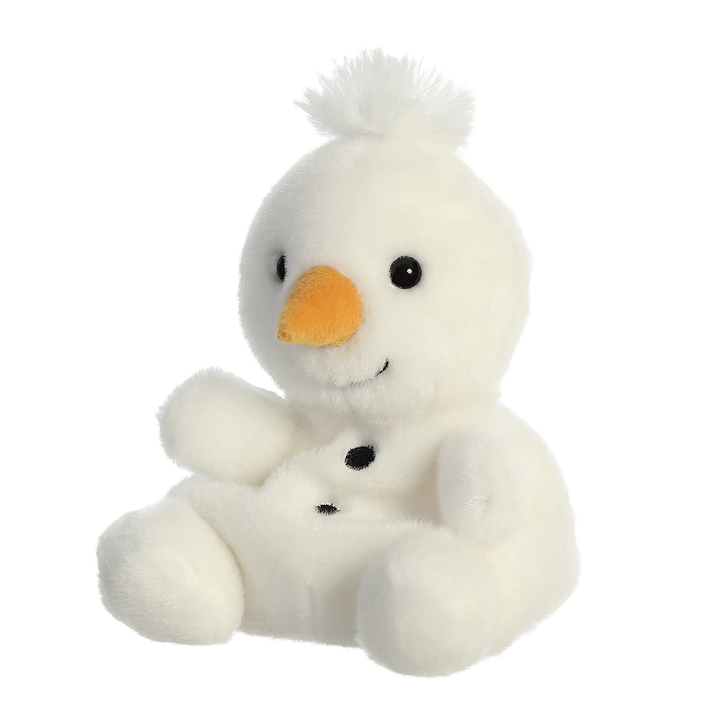 Aurora Adorable Palm Pals Froyo Snowman Stuffed Animal - Pocket-Sized Play - Collectable Fun - White 5 Inches