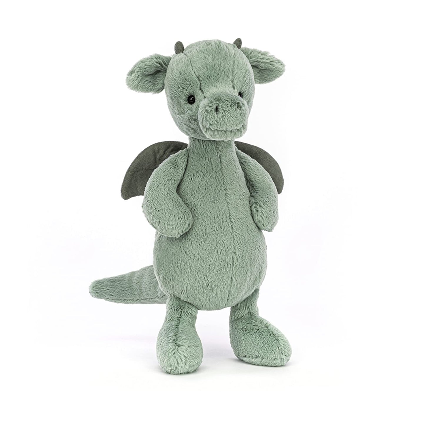 Jellycat Bashful Dragon Stuffed Animal - Medium 12 Green Plush Toy - Soft Polyester, Perfect Gift for Kids