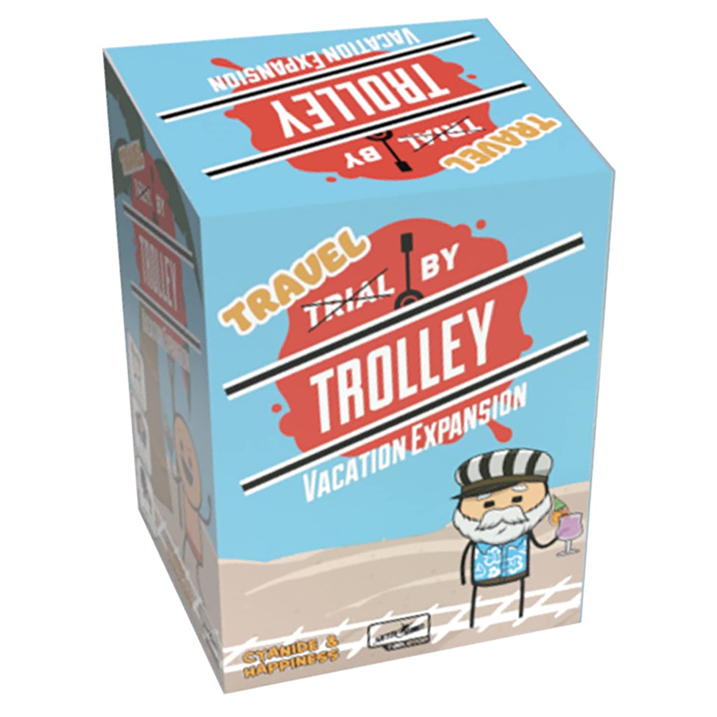Skybound Entertainment Trial By Trolley: Vacation Expansion - Skybound, Party Game Of Moral Dilemmas & Trolley Murder, Ages 14+, 3-13 Players,