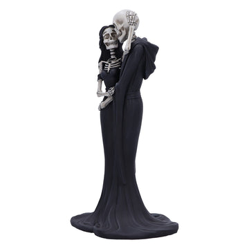 Nemesis Now Eternal Embrace Skeletons Figurine, Hand-Painted Resin Gothic Lovers Statue, Romantic Skeleton Decor, Perfect Gothic Wedding Cake Topper, 24Cm