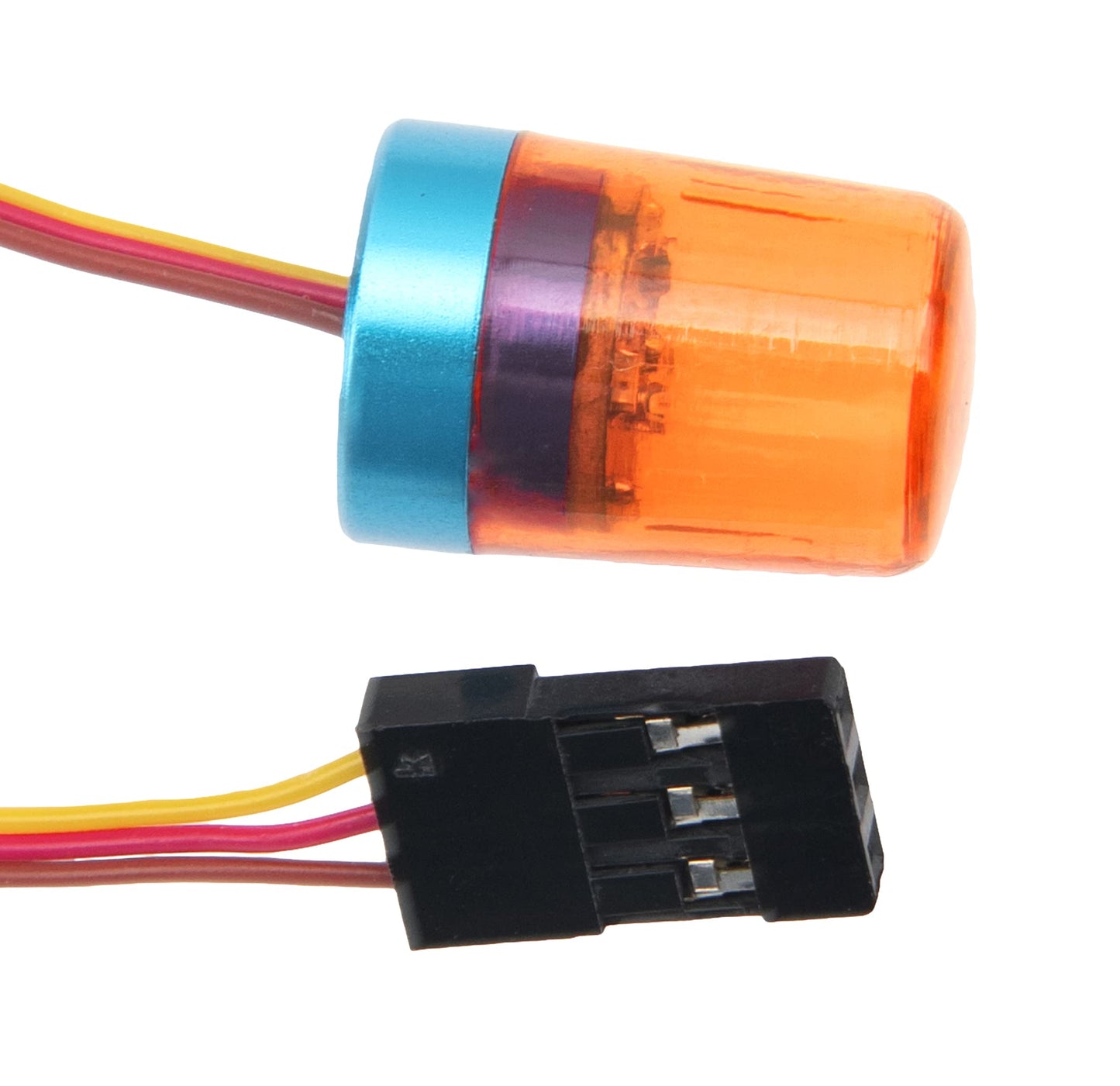 2Pcs Vgoohobby Multi-Function RC LED Flash Lights Alarm Lamp Flashing Rotating Beacon Light Compatible with 1/10 TRX4 SCX10 RC C