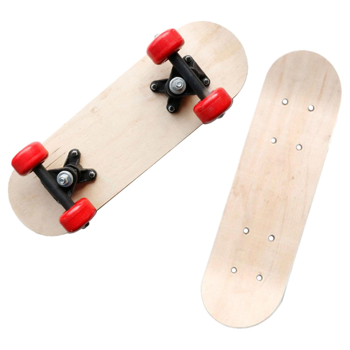 LOOM TREE Blank Skateboard Deck Wooden Skate Deck Arts Painting Board for Children Kids 43cm with Wheel | Outdoor Sports | Skate