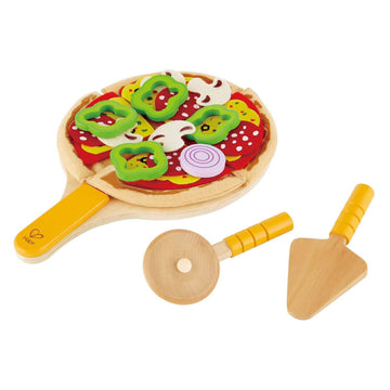 Hape Homemade Wooden Pizza Play Kitchen Food Set and Accessories Multicolor, 3 years and up