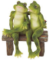 George S. Chen Imports Ss-G-61040 2 Frogs On Bench Garden Decoration Collectible Figurine Statue Model