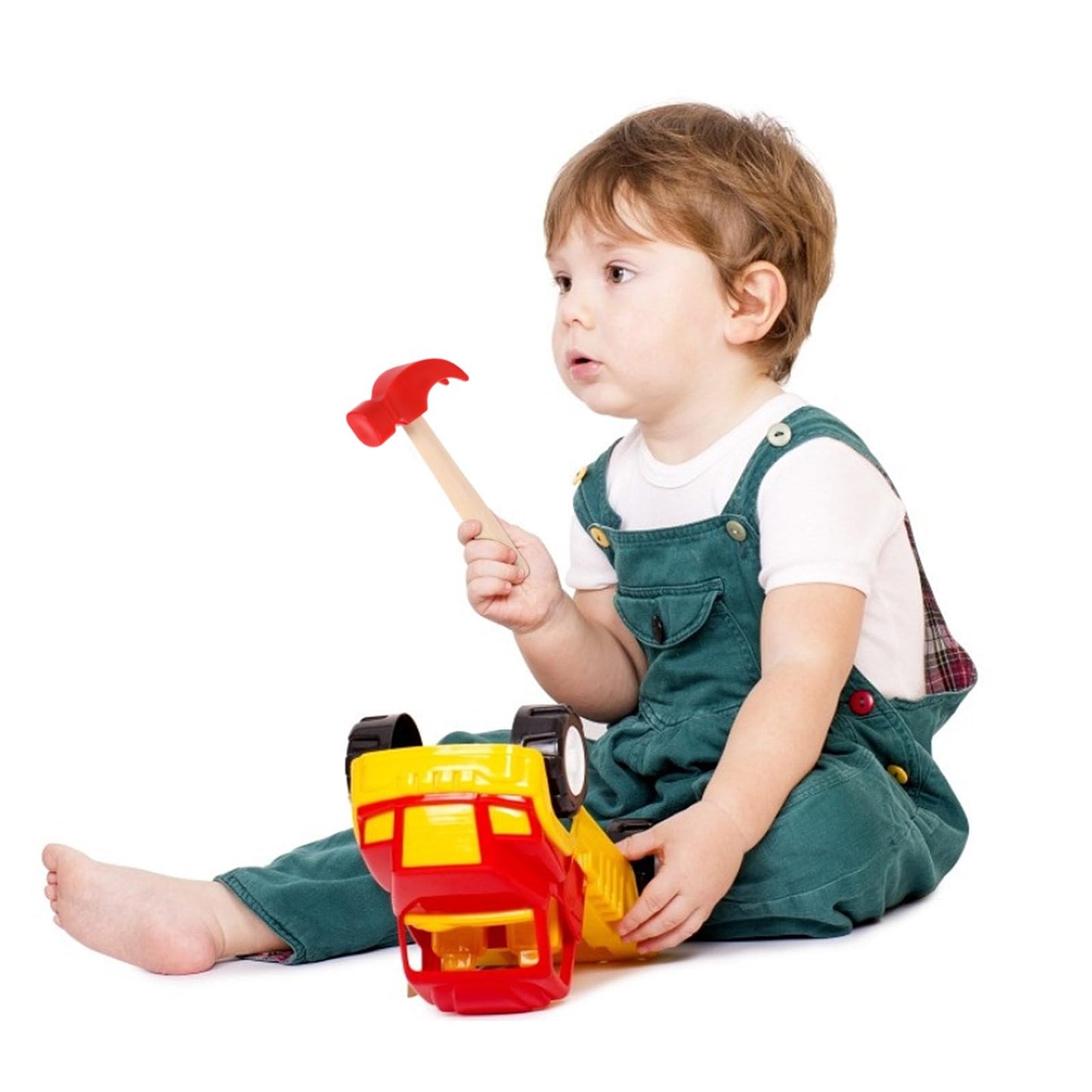 Toddmomy 2Pcs Wooden Hammer Toys Simulation Hammers Maintenance Tools Toys Pretend Play Educational Toys for Kids Children