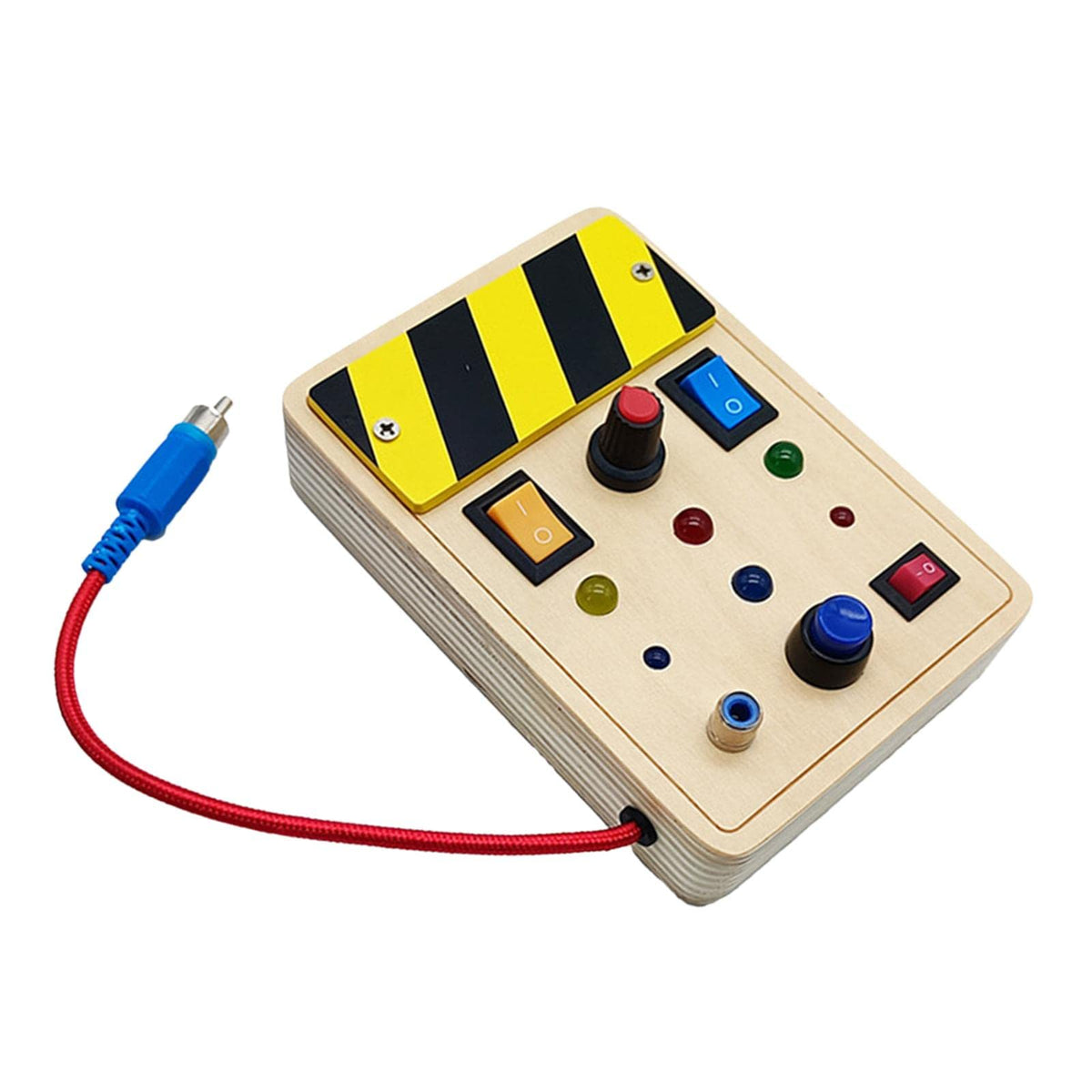 Trendivibe Montessori Led Busy Board With Light Buttons For Travel Preschool Gifts| Baby Learning Toy | Infant Activity Toy | Se