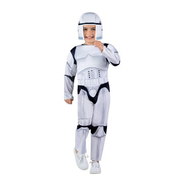 Star Wars Official Toddler Costume - enhanced Quality Padded Jumpsuit with Detachable Cape and Fabric Headpiece(3-4T)