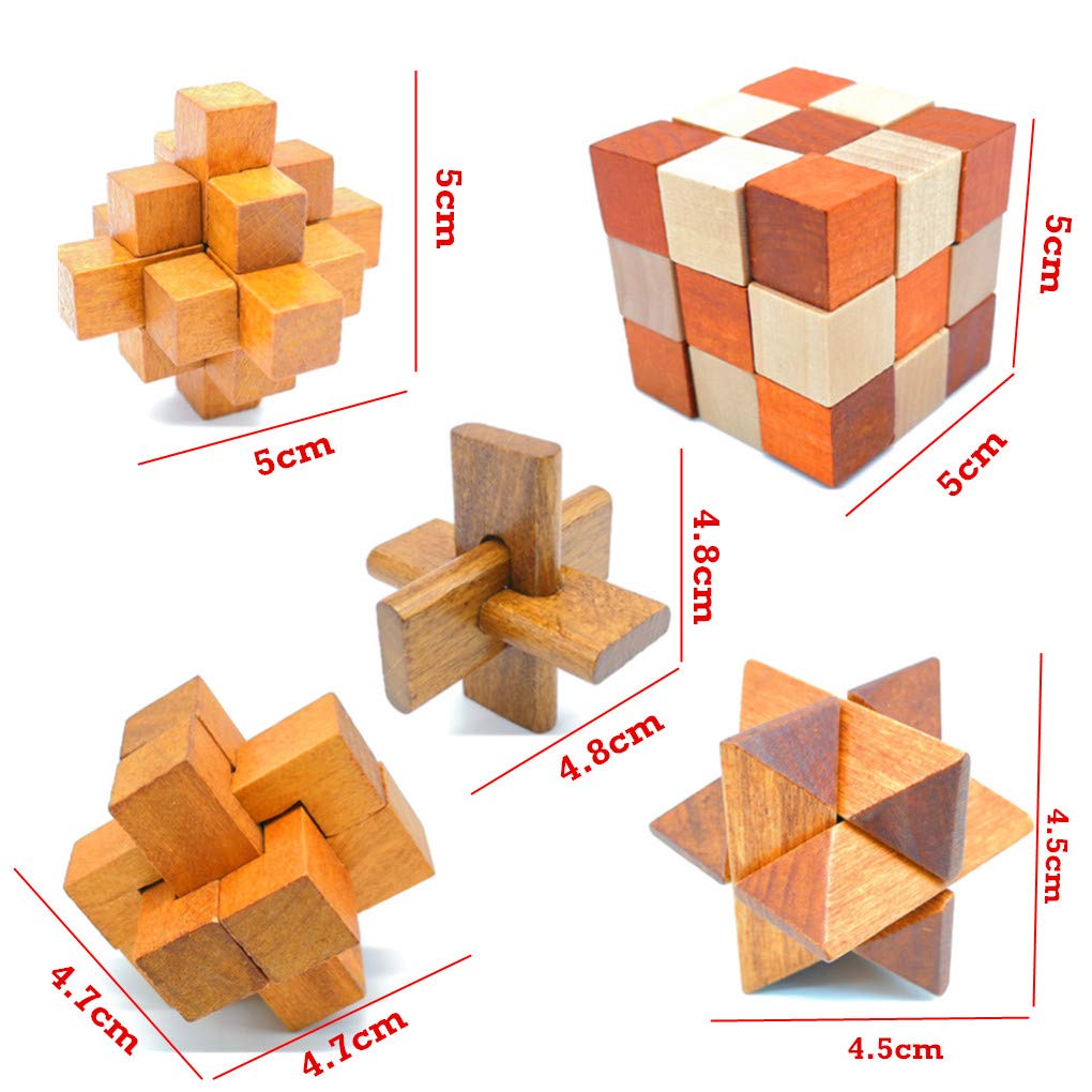 Guaishou Brain Teasers With The Puzzles 21Pcs Unlock Interlock Game Iq Test Toy 3D Wooden And Metal For Party Favor Kids Adults Challenge