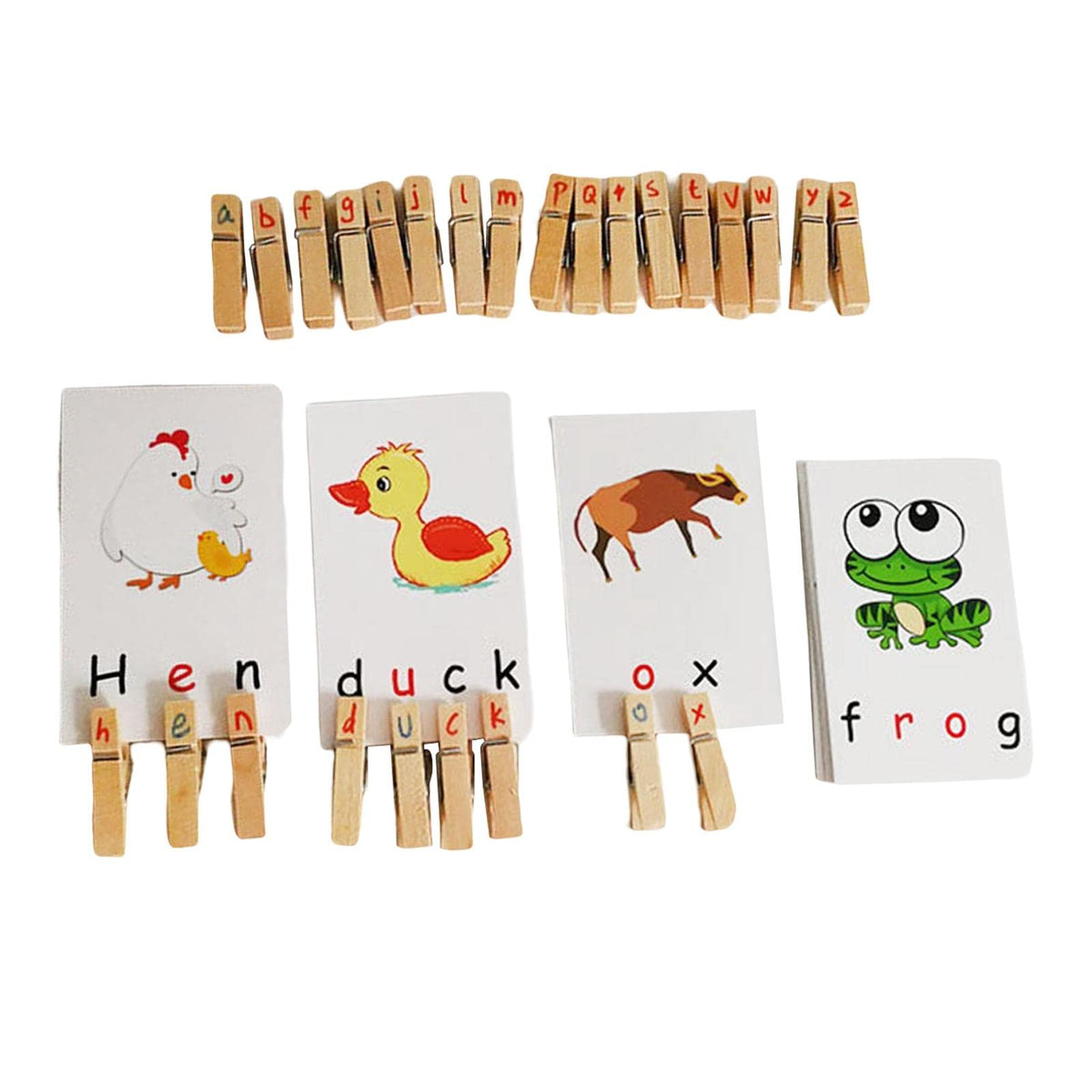 ILSMYSUTRA Spelling Game Flash Card Alphabet Cognitive Gifts for Kids Children Age 3+