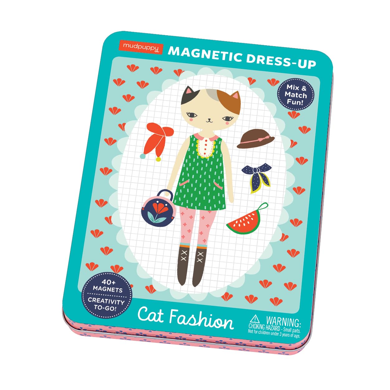 Mudpuppy Cat Fashion Magnetic Figures, 6 X 8 X 1'',For 72 Months To 120 Months