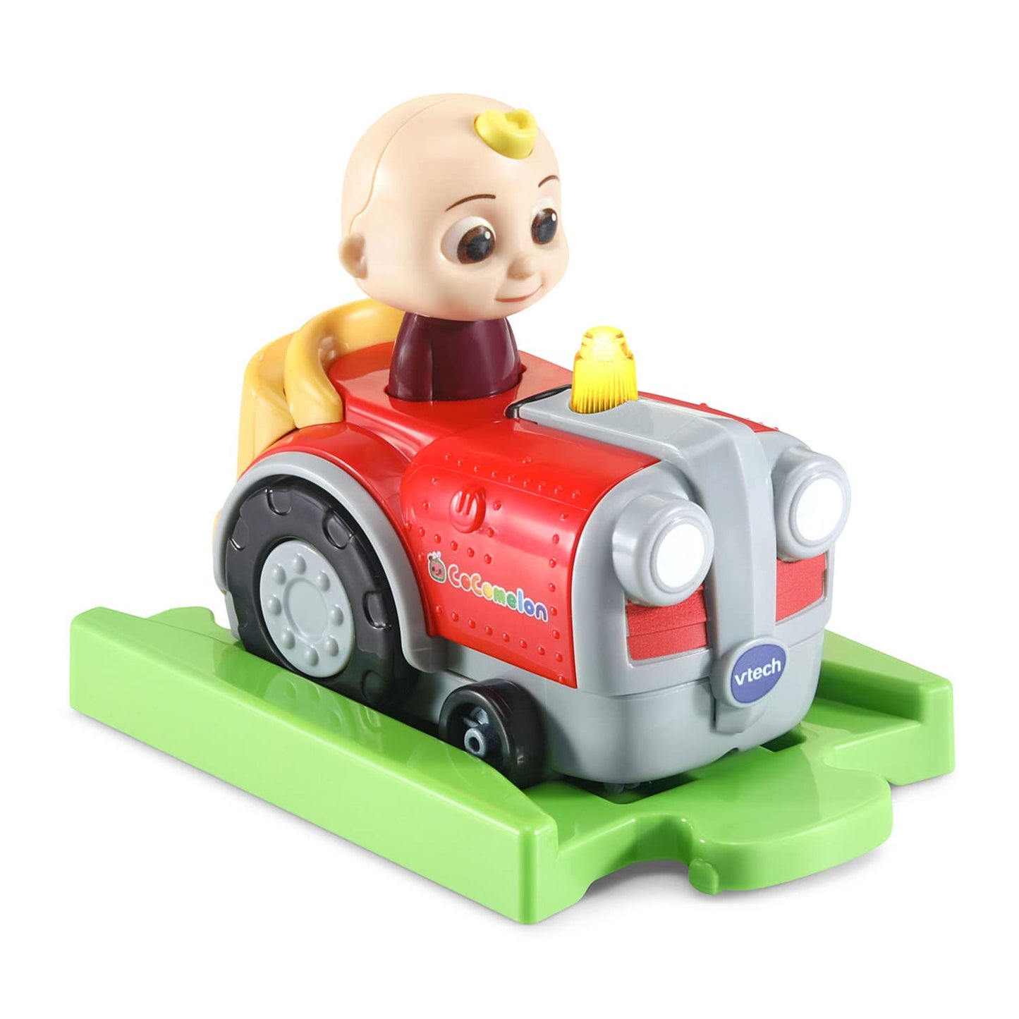Vtech Cocomelon Go! Go! Smart Wheels Jj'S Tractor And Track